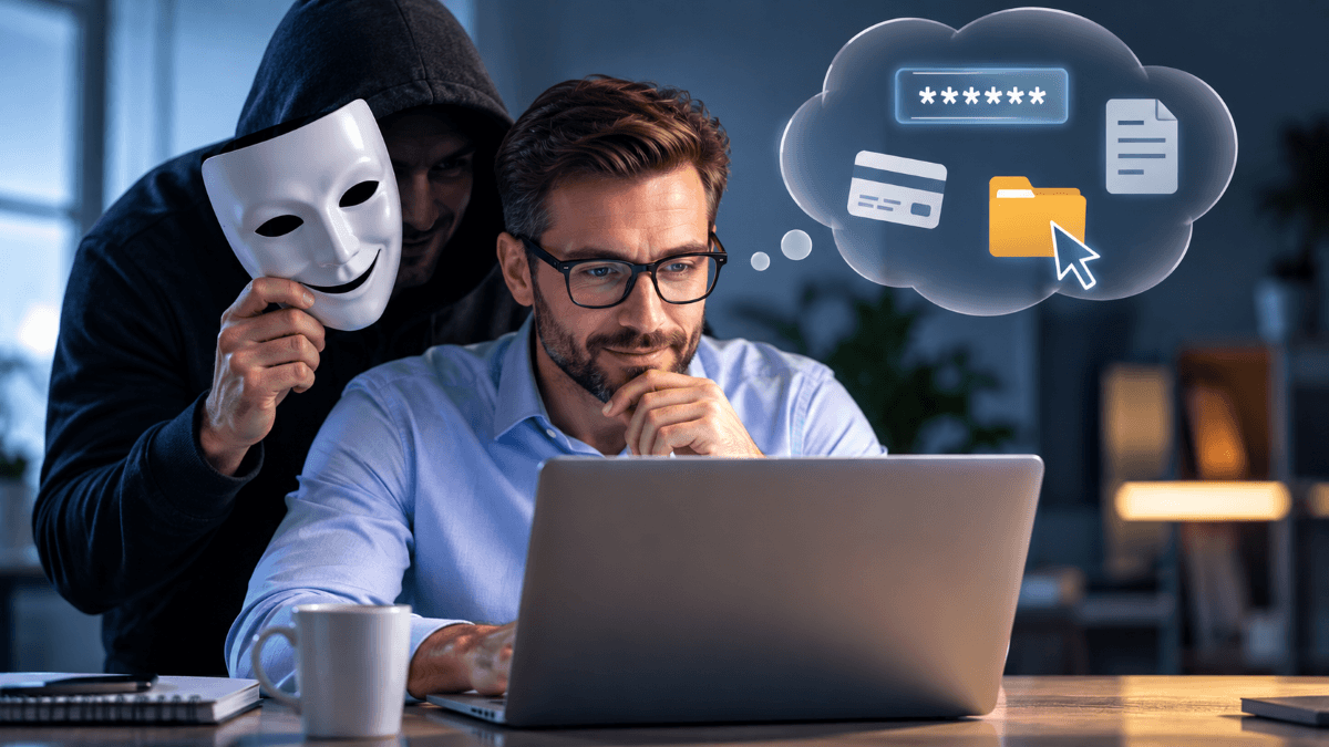 A social engineering a megtévesztés, a manipuláció és a befolyásolás művészete, amellyel ráveszünk egy embert arra, hogy olyat tegyen, ami veszélyezteti saját vagy a szervezete biztonságát